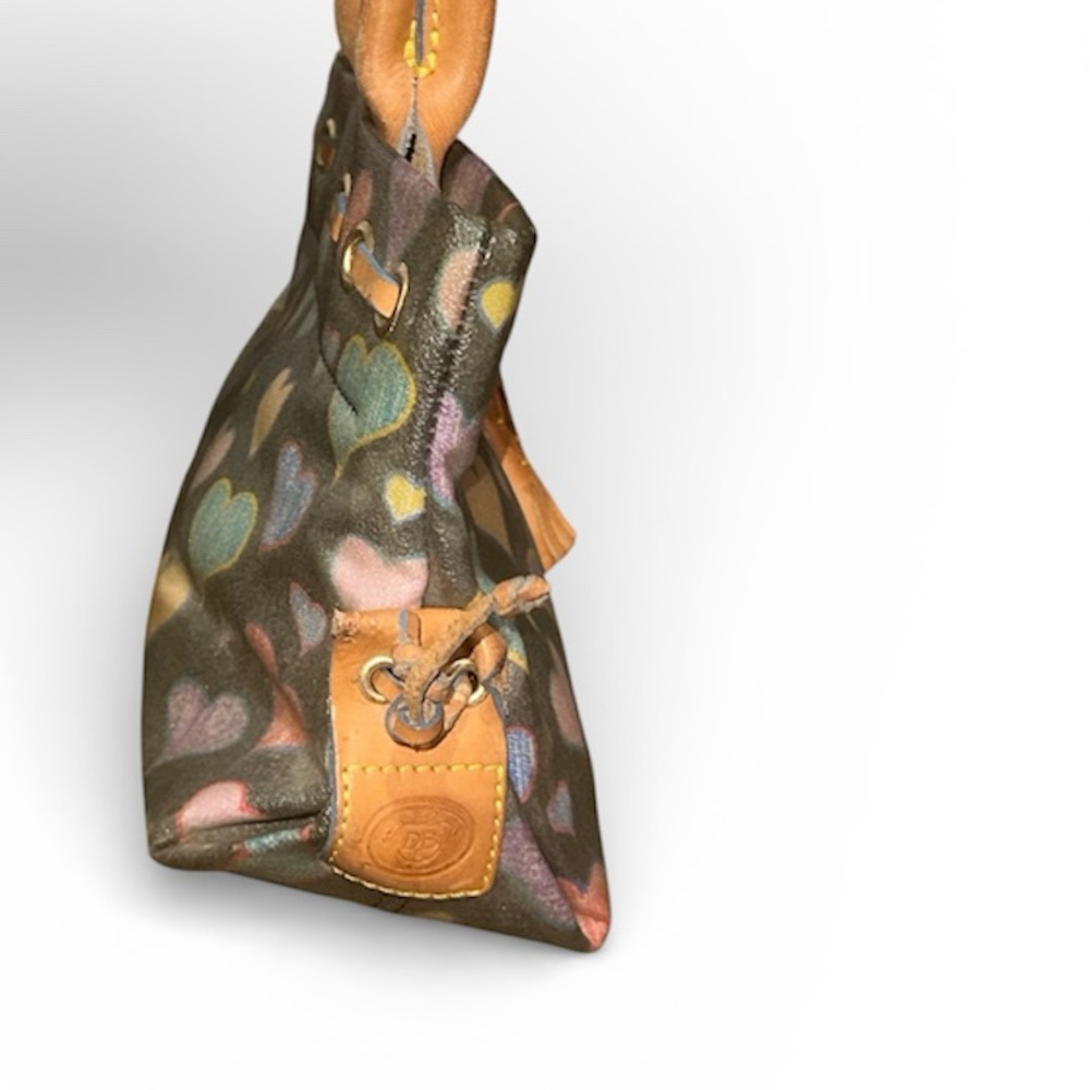 Y2K Dooney & Bourke Heart Pattern Small/mini Satchel - Picture 5 of 8